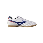 Chuteira Futsal Mizuno Morelia Club In - Adulto BRANCO/AZUL ESC