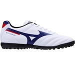 Chuteira Society Mizuno Morelia Club AS Adulto BRANCO/AZUL ESC