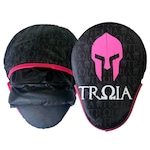 Manopla de Foco Aparador de Soco Muay Thai Boxe Troia PRETO/ROSA