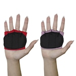 Kit Palmar Hidrolight para Musculação Mini Palma - 2 Pares - Adulto Vermelho/Rosa