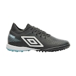 Chuteira Society Umbro Adamant Premier - Adulto PRETO/AZUL CLA