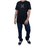 Camiseta Hurley Icon Abstract - Masculina PRETO