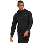 Blusão De Moletom com Capuz Puma Evostripe 1/2 Zip - Masculino PRETO