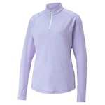 Camisa Puma Manga Longa Run Cloudspun 1/2 Zip - Feminina VIOLETA