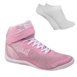 Tênis Everlast Forceknit 4 - Feminino + 1 Par de Meias ROSA/BRANCO