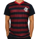 Camisa do Flamengo Retro 2019 Bicampeão Libertadores Braziline - Masculina Vermelho/Preto