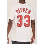 Camiseta Mitchell & Ness Estampada Chicago Bulls Scottie Pippen - Masculina Off White