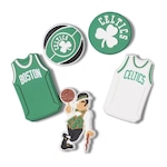 Kit Jibbitz NBA Boston Celtics - 5 unidades BRANCO