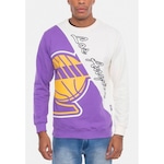 Blusão de Moletom Nba Careca Fechado - Masculino Off White