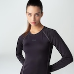 Camiseta Manga Longa Fila Thermo Slim - Feminina PRETO