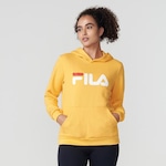 Blusão com Capuz Fila Letter - Feminino AMARELO