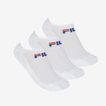 Meia Cano Curto Fila Tripack Light - Unissex BRANCO