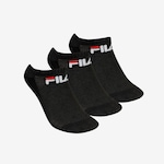 Meia Cano Curto Fila Tripack Light - Unissex PRETO