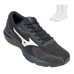 Tênis Mizuno Goya E Meia Mz23 - Masculino PRETO/OURO