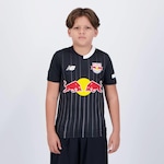 Camisa do Bragantino Red Bull Ii 2023 New Balance - Infantil PRETO