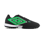 Chuteira Society Umbro Astro Club - Adulto PRETO/VERDE