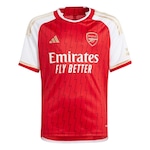 Camisa Arsenal I 23/24 adidas - Infantil VERMELHO