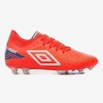 Chuteira de Campo Umbro Adamant Pro - Adulto Coral/Branco