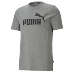 Camiseta Puma Ess Logo - Masculina CINZA ESCURO