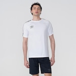 Camiseta Masculina Umbro Manga Curta Tradicional Tape BRANCO