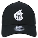 Boné Aba Curva New Era 39Thirty Mlb New York Yankees Core - Fecahdo - Masculino PRETO