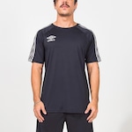 Camiseta Umbro Tradicional Tape - Masculina PRETO