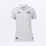 Camisa do Santos I 2022 Atleta Oficial Umbro - Feminina BRANCO