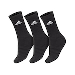 Kit Meias Cano Alto adidas Cush Crw com 3 Pares - 38 a a40 - Adulto PRETO