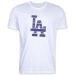 Camiseta New Era Mlb Los Angeles Dodgers Cultural Remixes Big Logo - Masculina BRANCO