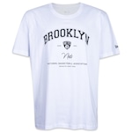 Camiseta New Era Plus Size Nba Brooklyn Nets - Masculina BRANCO