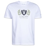 Camiseta New Era Nfl Las Vegas Raiders Rooted Nature - Masculina BRANCO