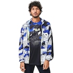 Jaqueta com Capuz Fila Go To Mars - Masculina AZUL/BRANCO