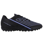 Chuteira Society Umbro Chrome - Infantil PRETO/AZUL