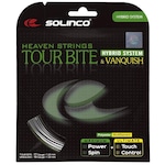 Corda Solinco Tour Bite 17L 1.20Mm X Vanquish 16L 1.30Mm Natural - Set Individual PRATA