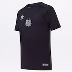 Camisa de Goleiro do Santos Of. 2019 Umbro - Infantil PRETO