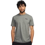 Camiseta Fila Classic - Masculina CINZA/PRETO/VERMELHO