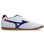 Chuteira Futsal Mizuno Morelia Club IC - Adulto BRANCO/AZUL ESC