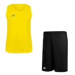 Kit Penalty: Camiseta Regata X + Bermuda - Masculino PRETO/AMARELO