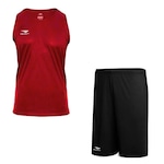 Kit Penalty: Camiseta Regata X + Bermuda - Masculino PRETO/VERMELHO