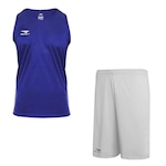 Kit Penalty: Camiseta Regata X + Bermuda - Masculino AZUL/BRANCO