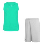 Kit Penalty: Camiseta Regata X + Bermuda - Masculino VERDE/BRANCO