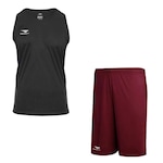 Kit Penalty: Camiseta Regata X + Bermuda - Masculino PRETO/VINHO