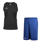 Kit Penalty: Camiseta Regata X + Bermuda - Masculino AZUL/PRETO