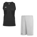 Kit Penalty: Camiseta Regata X + Bermuda - Masculino PRETO/BRANCO