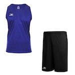 Kit Camiseta Regata Penalty X + Bermuda Penalty X - Masculino AZUL/PRETO