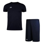 Kit Penalty: Camiseta X + Calção - Masculino PRETO/AZUL ESC