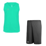 Kit Camiseta Regata Penalty X + Calção Penalty X - Masculino VERDE/CINZA