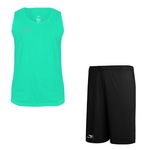 Kit Camiseta Regata Penalty X + Calção Penalty X - Masculino PRETO/VERDE