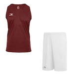 Kit Camiseta Regata Penalty X + Calção Penalty X - Masculino BRANCO/VERMELHO