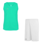 Kit Camiseta Regata Penalty X + Calção Penalty X - Masculino VERDE/BRANCO